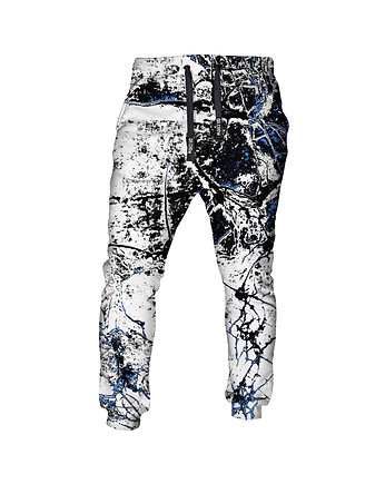 DR.CROW Spodnie Fullprint Marble White, DrCrow
