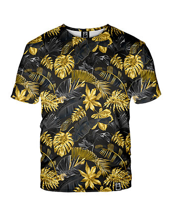 Damski T-shirt DR.CROW Gold Leaves, DrCrow