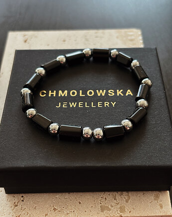 Bransoletka męska Turmalin i Hematyt, Chmolowska Jewellery