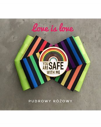 Brosza z Kolekcji LOVE is LOVE  Pride, Pudrowy Różowy