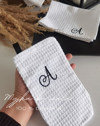 Myjka do ciała bawełniana , personalizowana (kolory), Little Angels