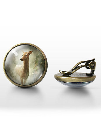 Klipsy - Sarna - antyczny brąz, yenoo