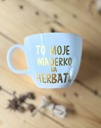 Litrowy kubek z Twoim złotym napisem, ONE MUG A DAY