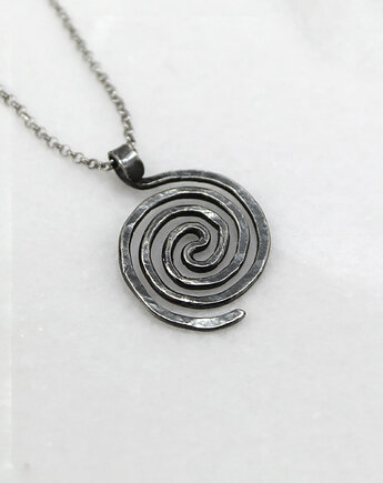 Spirala - srebrny wisiorek, Caltha