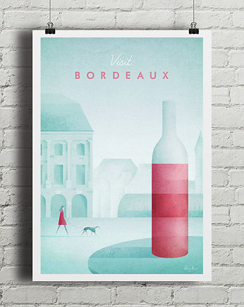 Bordeaux - vintage plakat, minimalmill
