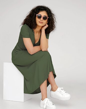 Sukienka Amelia - Oliwka, FAMARI