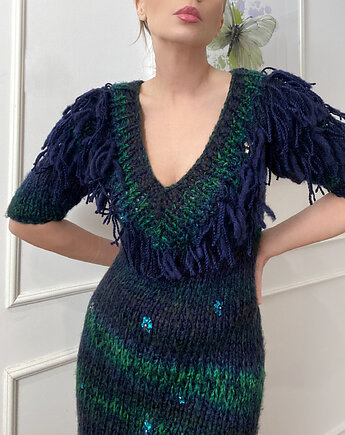 Sweter sukienka, Col Claudine