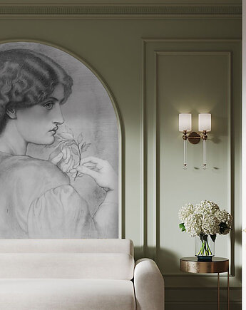 Tapeta/ reprodukcja - Liść róży - Dante Gabriel Rossetti, Dekoracje PATKA Patrycja Kita