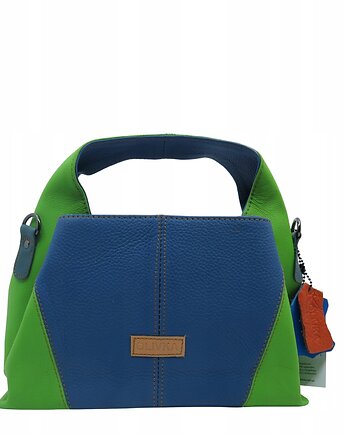 Torebka damska skórzana do ręki ze skrawków skór elegancka kolorowa OLIVKA, Olivka Warsaw