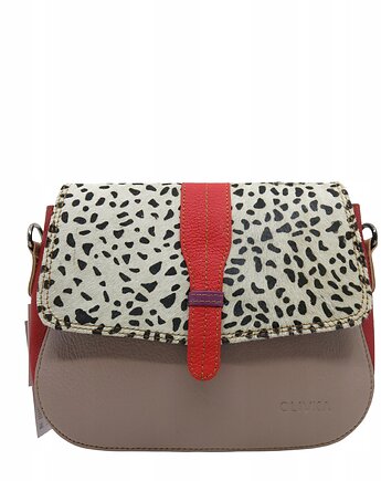 Torebka skórzana modna klasyczna skóra naturalna kolorowa eko OLIVKA, Olivka Warsaw