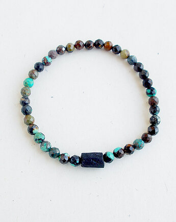 Turmalin i turkus afrykański bransoletka, galeria nuit