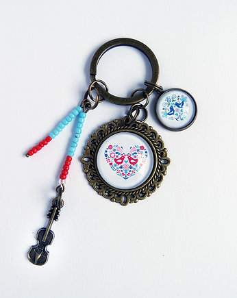 Breloczek - Ptaki ludowe, skrzypce, yenoo