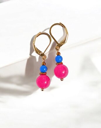 SUMMER COLLECTION : drobne kolczyki : jadeit I, kaktusia