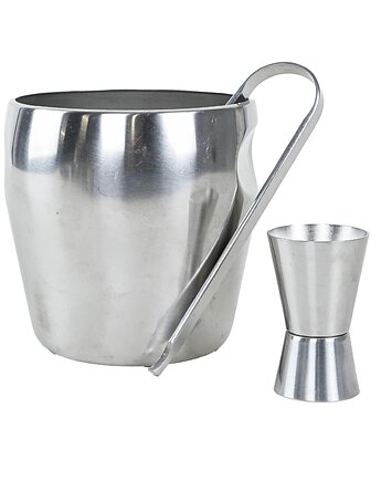 Wiaderko na lód, włoski design, lata 70, produkcja: Alessi, Przetwory design