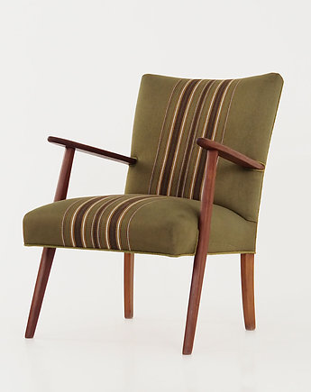 Fotel tekowy, lata 60-te, duński design, produkcja: Dania, Przetwory design