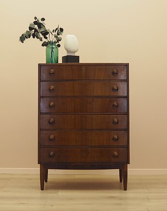 Komoda orzechowa, duński design, lata 60, designer: Kai Kristiansen, Przetwory design