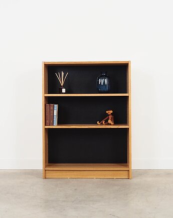 Regał dębowy, duński design, lata 70, produkcja: Dania, Przetwory design