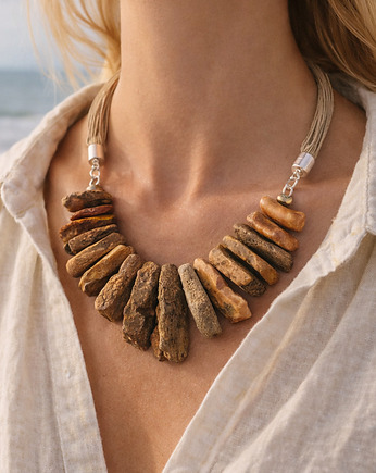 Naszyjnik bursztynowy SUROWY bursztyn, AmberMal