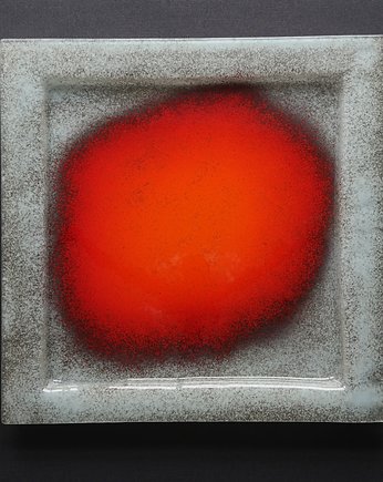 PATERA KWADRATOWA WULKAN  BIAŁY 35 CM X 35 CM, MartaWojciechowska