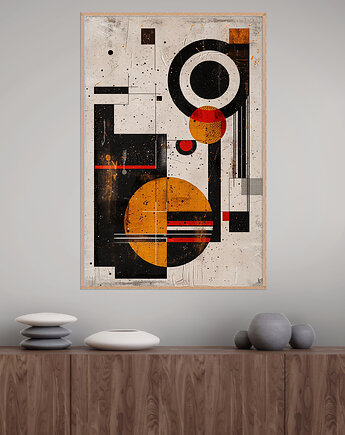Geometria natury - Plakat, druk - Minimalizm, Boho, Loft #120, Black Sapphire Art