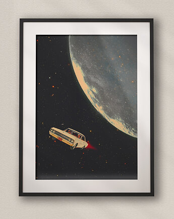 Plakat Moon Ride - Kolaż Fine Art, DAPIDOKA