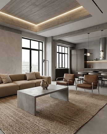Stolik kawowy betonowy Granit, MODERN CREATOR