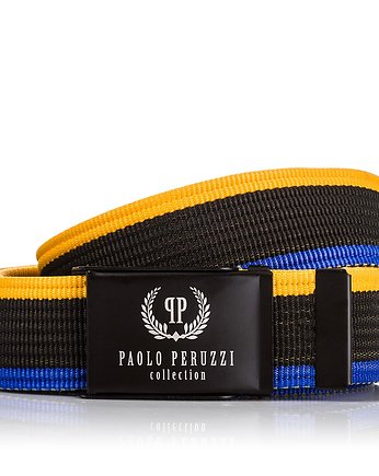 KOLOROWY PASEK PARCIANY PAOLO PERUZZI PW-07-105 CM, OKAZJE - Prezent na Wieczór kawalerski