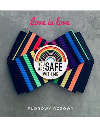 Brosza z Kolekcji LOVE is LOVE  Pride, Pudrowy Różowy