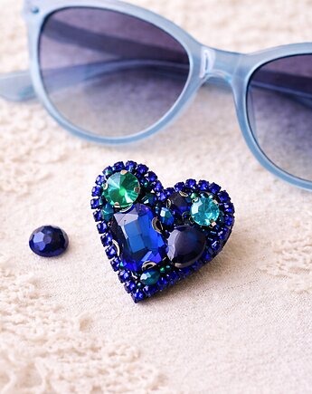 Broszka Serduszko, migotka shop