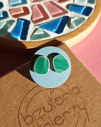 Kolczyki ceramiczne Włocławek, biżuteria z talerzy