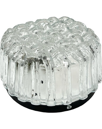 Hillebrand Leuchten 5222 Plafon Splot Ice Glass Niemcy lata 70., Good Old Things