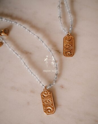 Naszyjnik Zorza Polarna z labradorytu, MAYBEJWLR