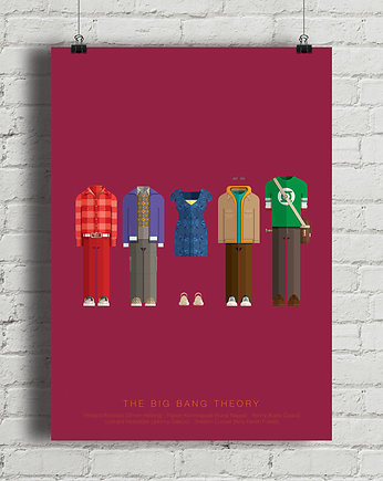 Plakat The Big Bang Theory, minimalmill