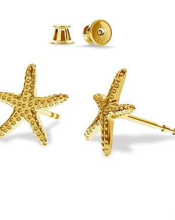 Kolczyki STARFISH- srebro,złoto,różowe złoto, ISSI Jewelry