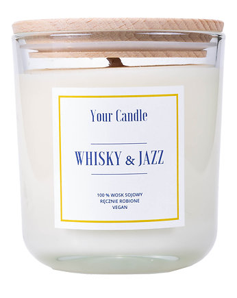 ŚWIECA SOJOWA WHISKY&JAZZ 210ml-Your Candle, Your Candle