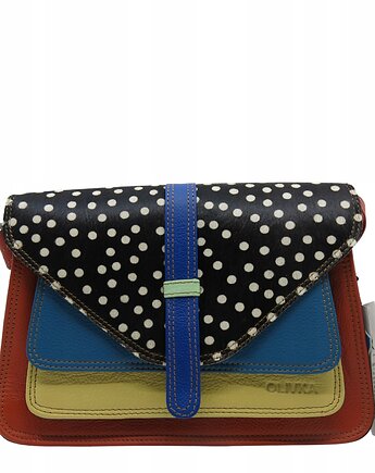 Torebka damska klasyczna elegancka skórzana na ramię pasek OLIVKA, Olivka Warsaw