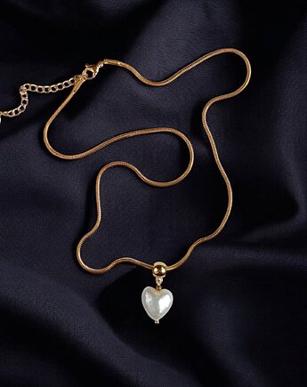 Serce - perła : naszyjnik : wyjątkowy prezent PREMIUM, kaktusia