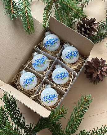 Komplet malowanych bombeczek 4cm, mavipoppy art