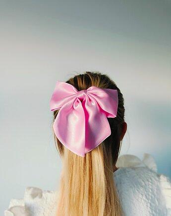 Kokarda spinka klamra jedwabna powder pink 100% jedwabna 22 momme, Capillum