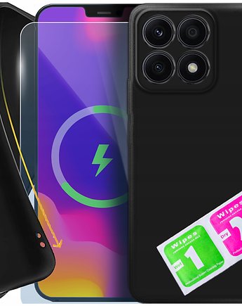 ETUI CASE do Honor X6a SILIKONOWE MATOWE SLIM + Szkło 9H, Caseline  etui na telefon