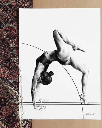 joga grafika ilustracja print, zew.gallery