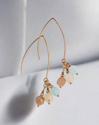 Długie kolczyki : SPRING collection: JADEIT II, kaktusia