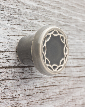 Gałka do mebli szara, wz.4, pracowniazona