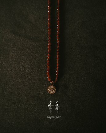 Naszyjnik z ognistych granatów z okiem, MAYBEJWLR