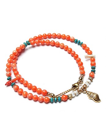Sea collection - Koral orange vol. 4 /choker/ 26.01.26, KiKa pracownia