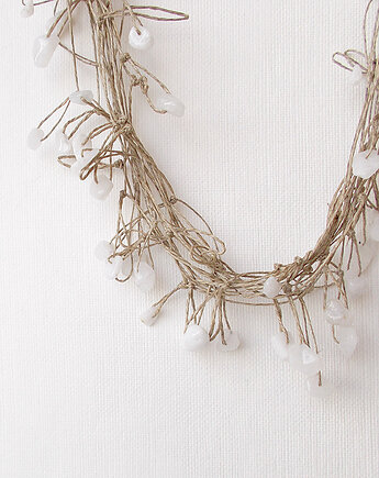 Kwarc lodowy Naszyjnik lniany, galeria nuit