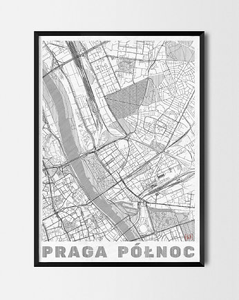 Plakat Praga Północ - CityArtPosters, CityArtPosters