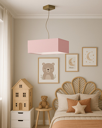 Kwadratowa lampa wisząca do pokoju dziecięcego SANGRIA KIDS, LYSNE