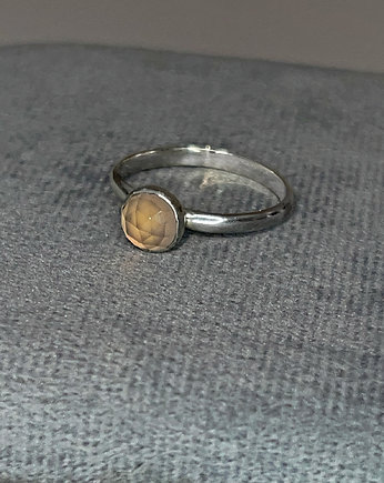 Pierścionek Agat różowy, Bijoux by Marzena Bylicka