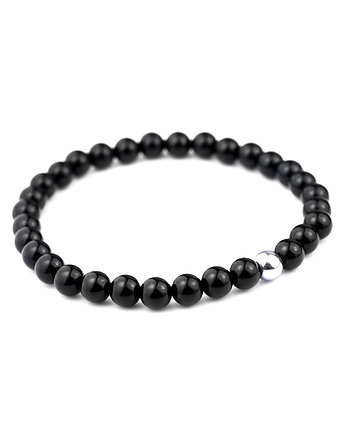 Bransoletka Męska Onyks i Hematyt, Brazi Druse Jewelry